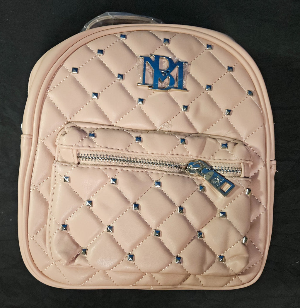 *NWT* Badgley Mischka Mini Studded Backpack Quilted- Blush