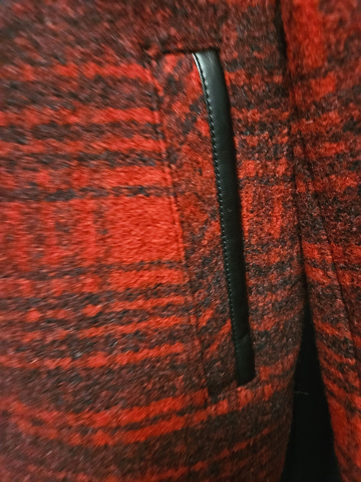 NWT RED/BLK PLAID PENDLETON WOOL ZIP UP FALL JACKET