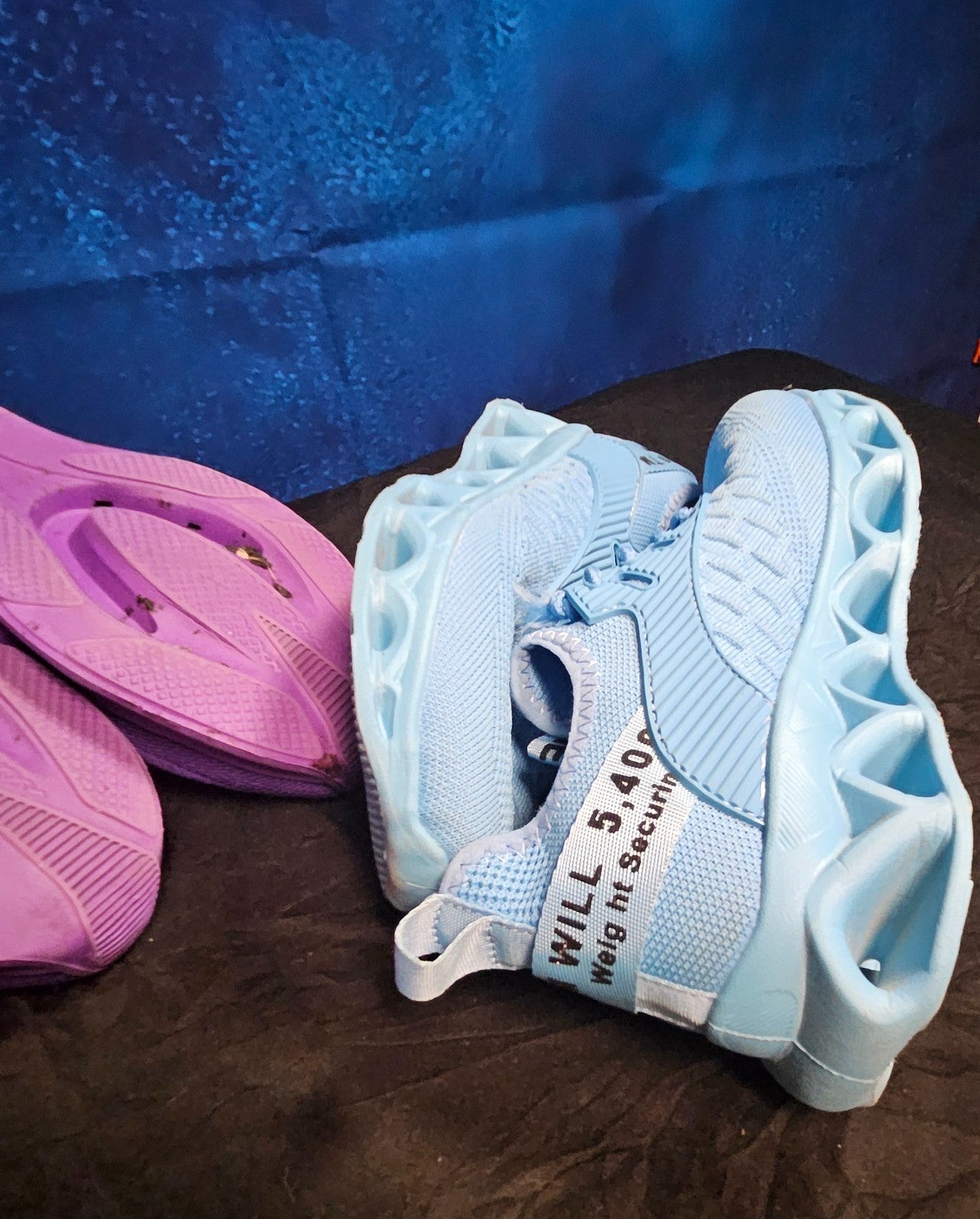 WOMEN'S SIZE 6 TENNER SHOE BUNDLE PURPLE, AQUA KNIT, BREATHABLE, RUNNING/WALKING