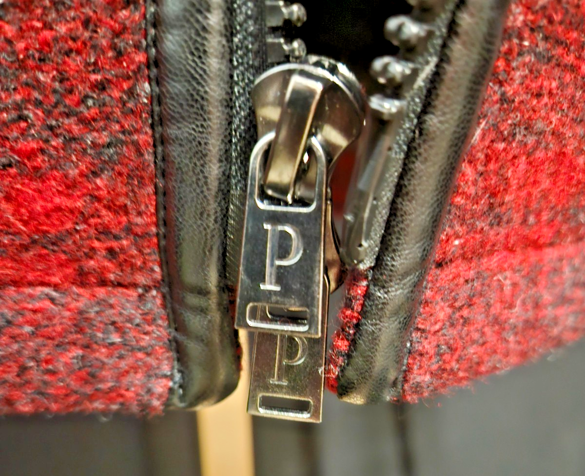 NWT RED/BLK PLAID PENDLETON WOOL ZIP UP FALL JACKET