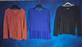 WOMEN'S M, L, XL TUNIC SHIRT BUNDLE NORTH RIVER, STYLUS, CROFT&BARROW FIT LIKE M