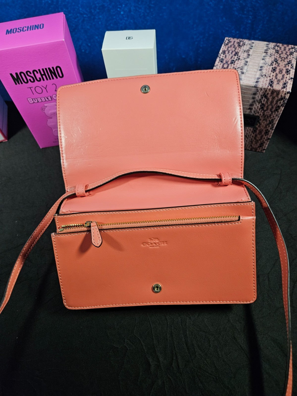 COACH HAYDEN FOLDOVER CROSSBLDY CLUTCH IN SIGNATURE CANVAS FLORAL PRINT DETACHAB