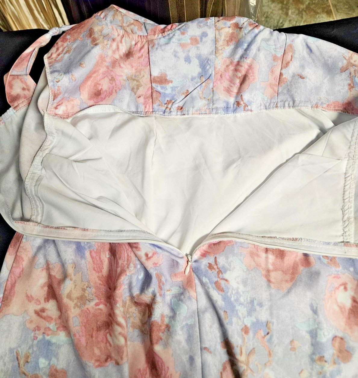CIDER ROUCHED FLORAL COCKTAIL/FORMAL DRESS SIZE XL NWT