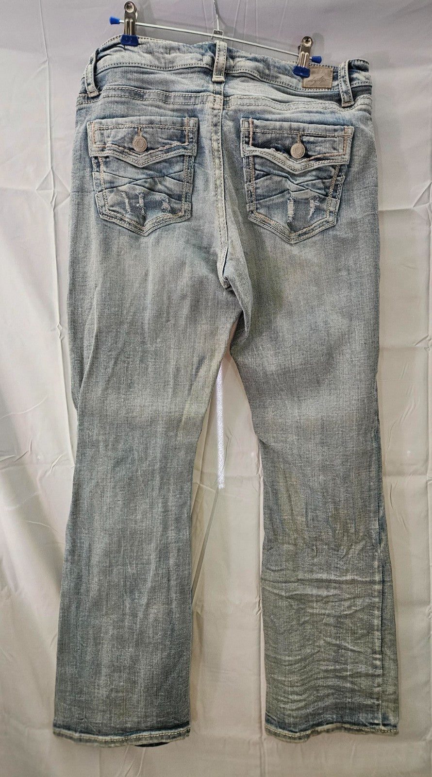 Buckle Daytrip Jeans Womens 28 Light Wash Mila Bootcut Blue Stretch Denim Boho