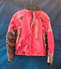 WOMEN'S ARCTIVA XS SNOWMOBILE JACKET PINK/GRAY CAMO SLIGHT AREA SUN DAMAGE
