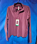 WOMEN'S XL MONDETTA QUARTER ZIP ATHLETIC SHIRT