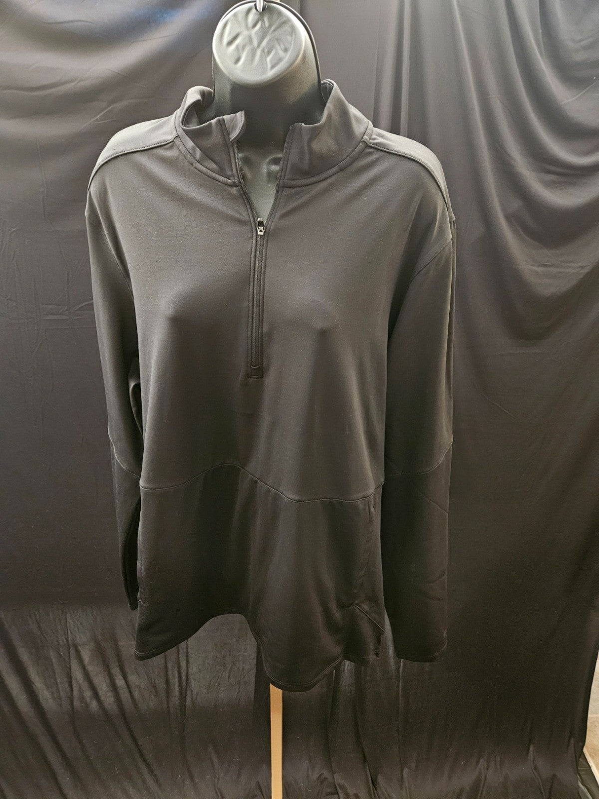 MEN'S DSG SZ L 1/2 ZIP BLACK PULLOVER ACTIVE PULLOVER  NWT