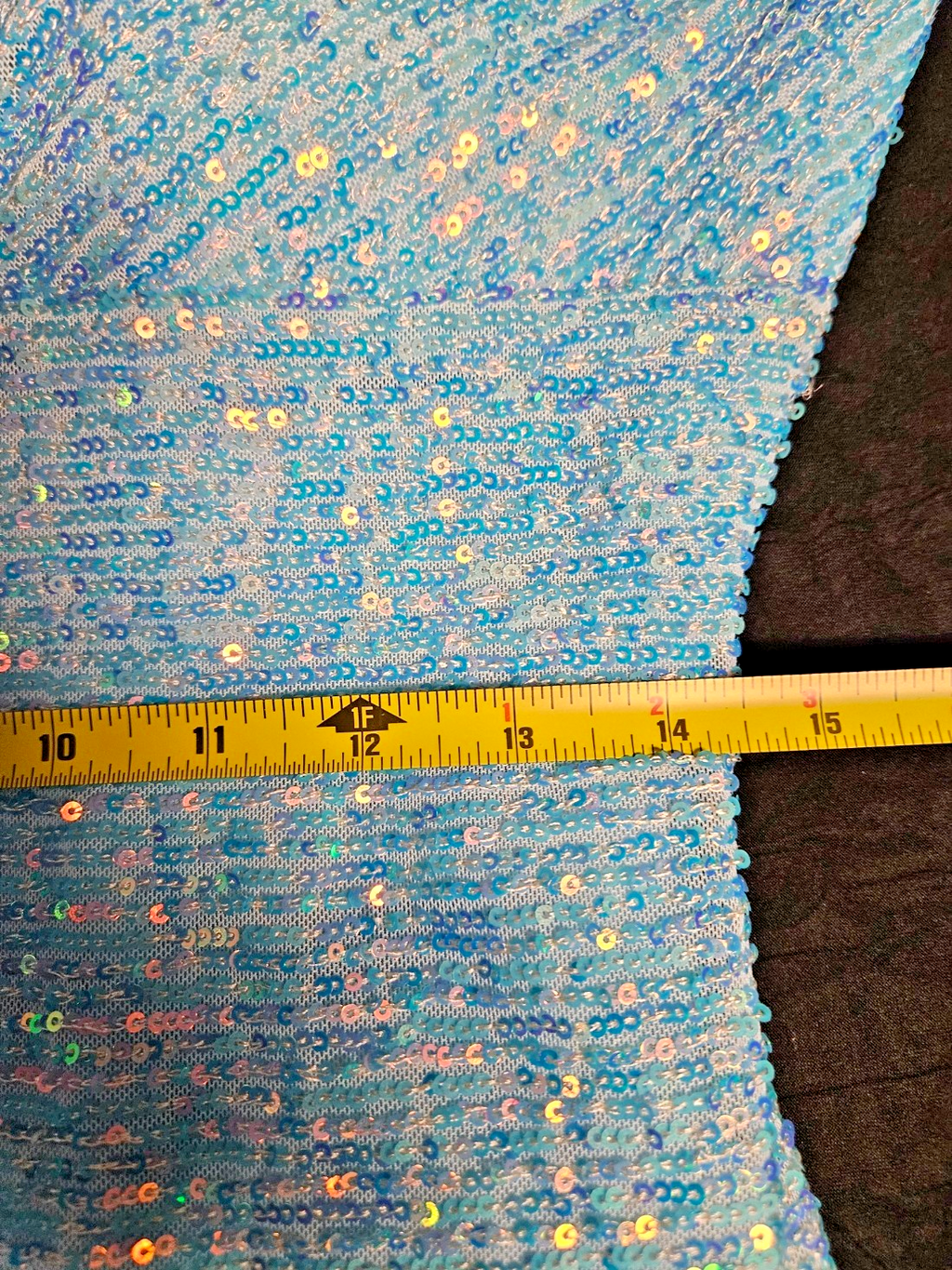 GORGEOUS FORMAL SHERRI HILL TURQUOISE BLUE SEQUINED MERMAIN GOWN SIZE 12