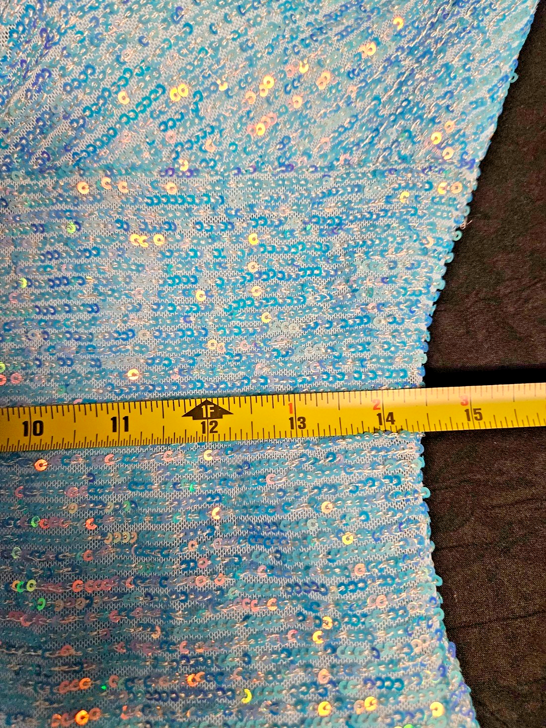 GORGEOUS FORMAL SHERRI HILL TURQUOISE BLUE SEQUINED MERMAIN GOWN SIZE 12
