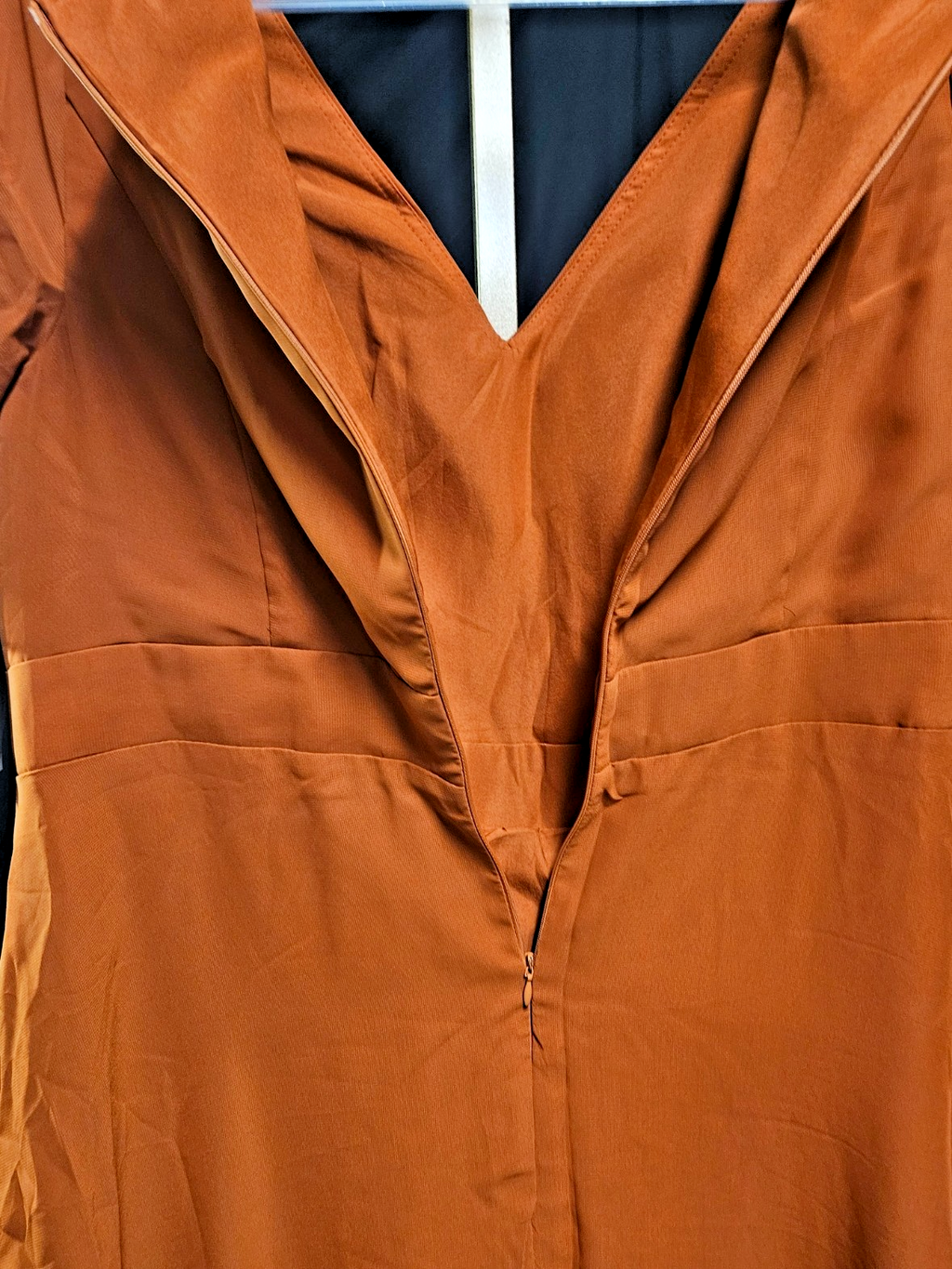 WOMEN'S SIZE 18 CINNAMON CHIFFON BEAD & EMBROIDER MAXI GOWN FORMAL/PROM NWT
