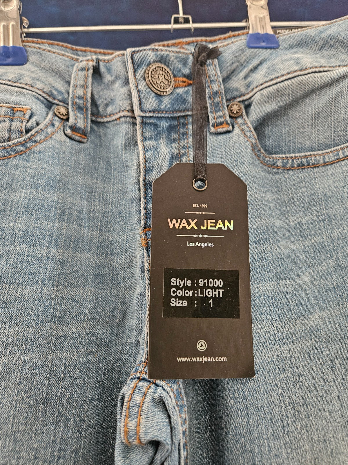 WOMEN'S WAX JEANS SIZE 1 X 32 BOOTCUT SLIM FIT