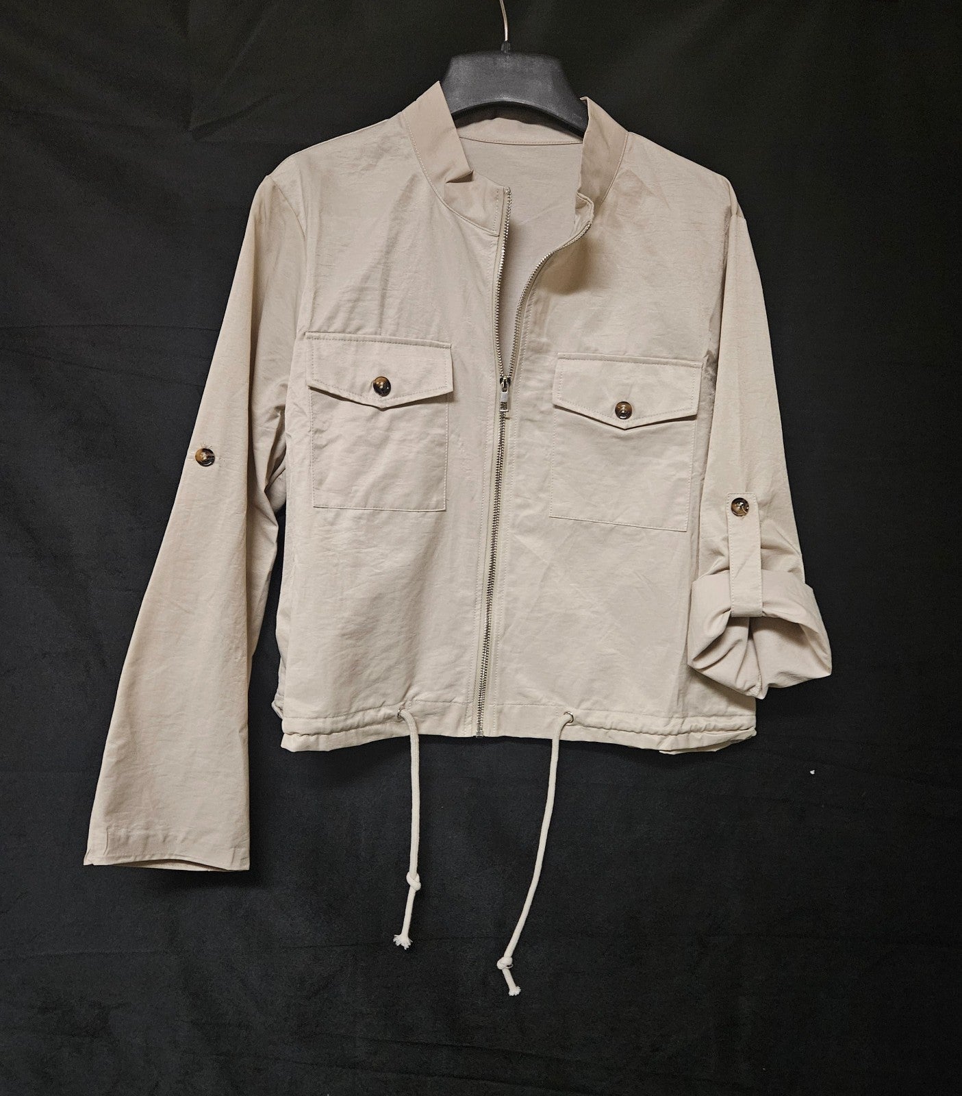 Women's Size Large Cream Colored Light Weight Jacket NWOT