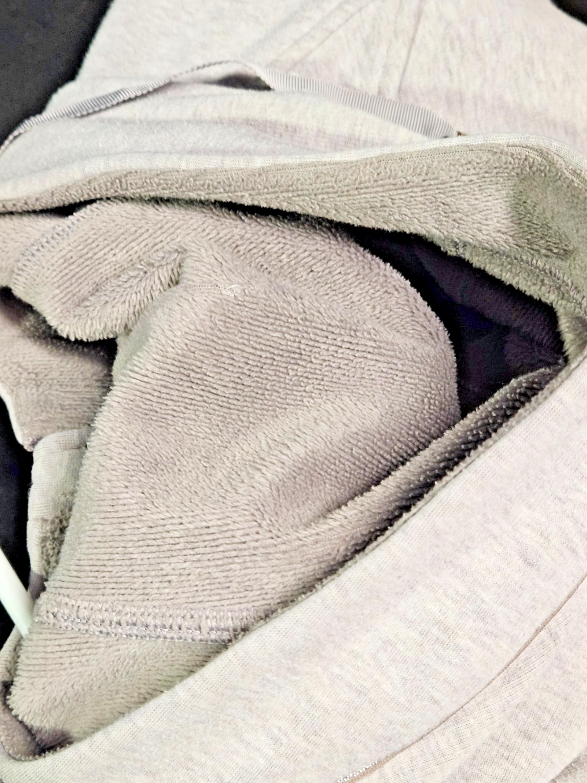 LULULEMON SIZE 4 ALIGN FULL ZIP HOODED FLEECE LINED SILVER TRIM JACKET LAVENDER