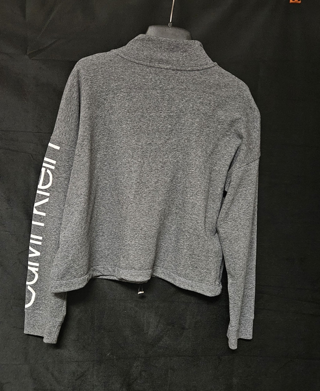 Women's Size XL Calvin Klein Crop Sweatshirt toggle tie at waist