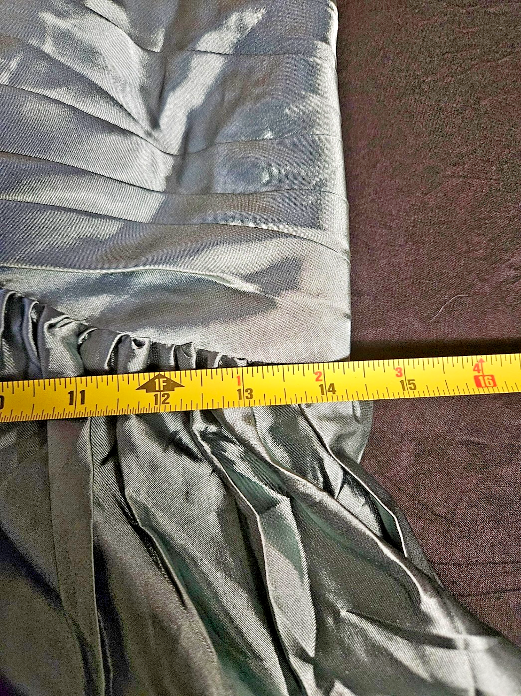 SAGE GREEN SATIN BABYDOLL FORMAL/COCKTAIL/PROM DRESS SIZE 4