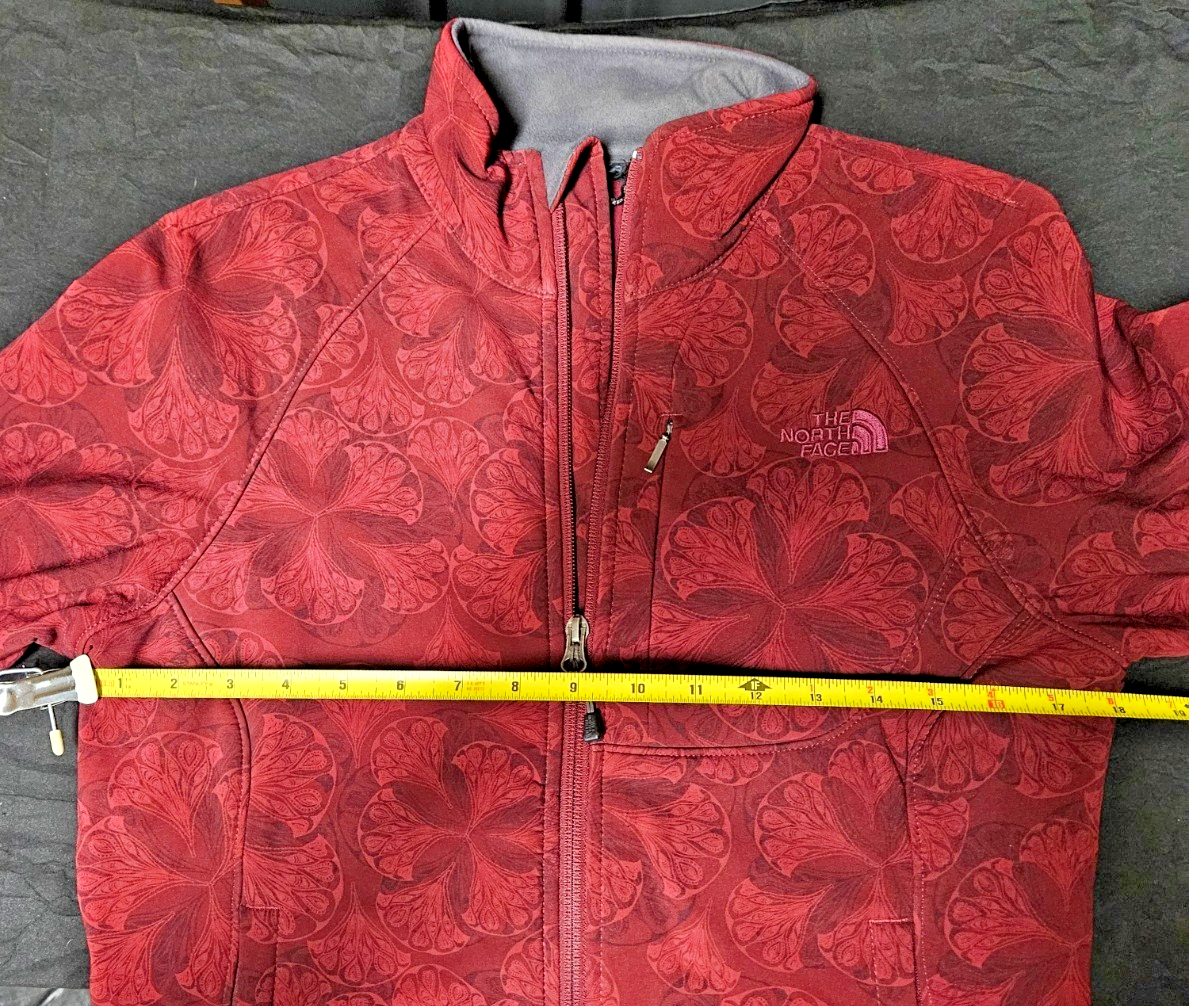 WOMEN'S THE NORTH FACE TNF APEX RED/PRINT JACKET SIZE 8/10 M