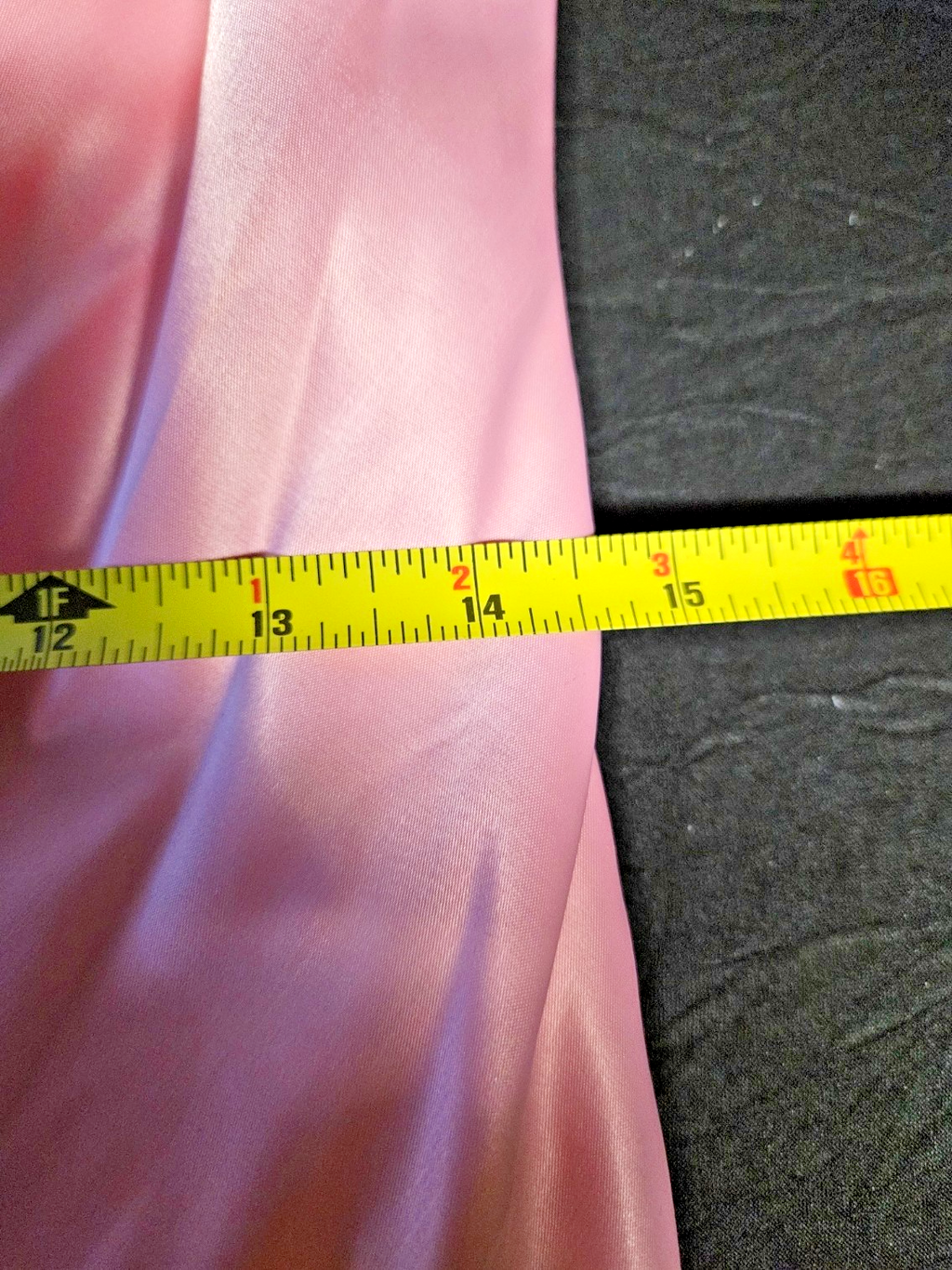 CIDER FORMAL PINK SATIN STRAPLESS GOWN FLOWING BOW SIZE LARGE NWT