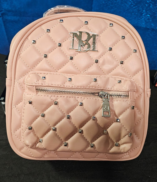 *NWT* Badgley Mischka Mini Studded Backpack Quilted- Blush