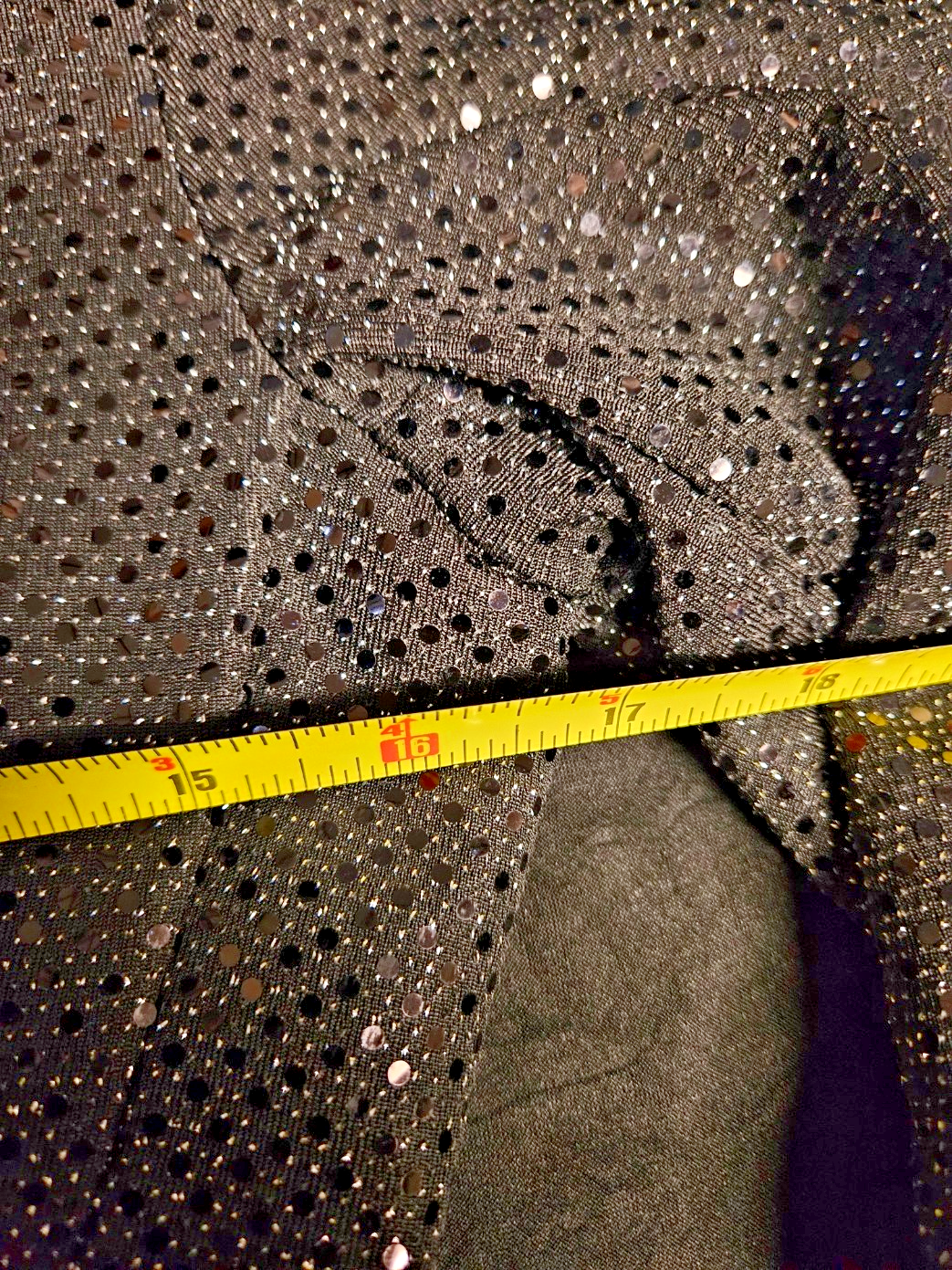 IDEM DITTO SZ L BLACK SEQUINED COAT DRESS/COCKTAIL DRESS