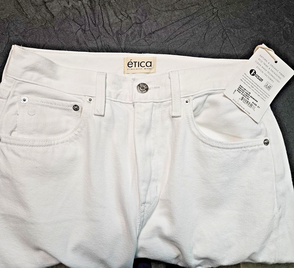 Women's ETICA Jeans Natural (beige) Size 27 x 30 DEVON Baggy style