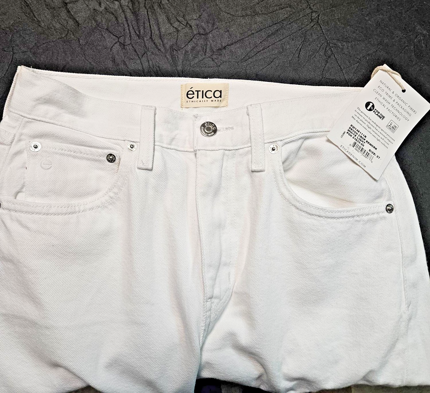 Women's ETICA Jeans Natural (beige) Size 27 x 30 DEVON Baggy style