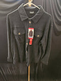 WOMEN'S SZ M 32 DEGREE BUTTON UP FLANNEL/FLEECE SHIRT NWT