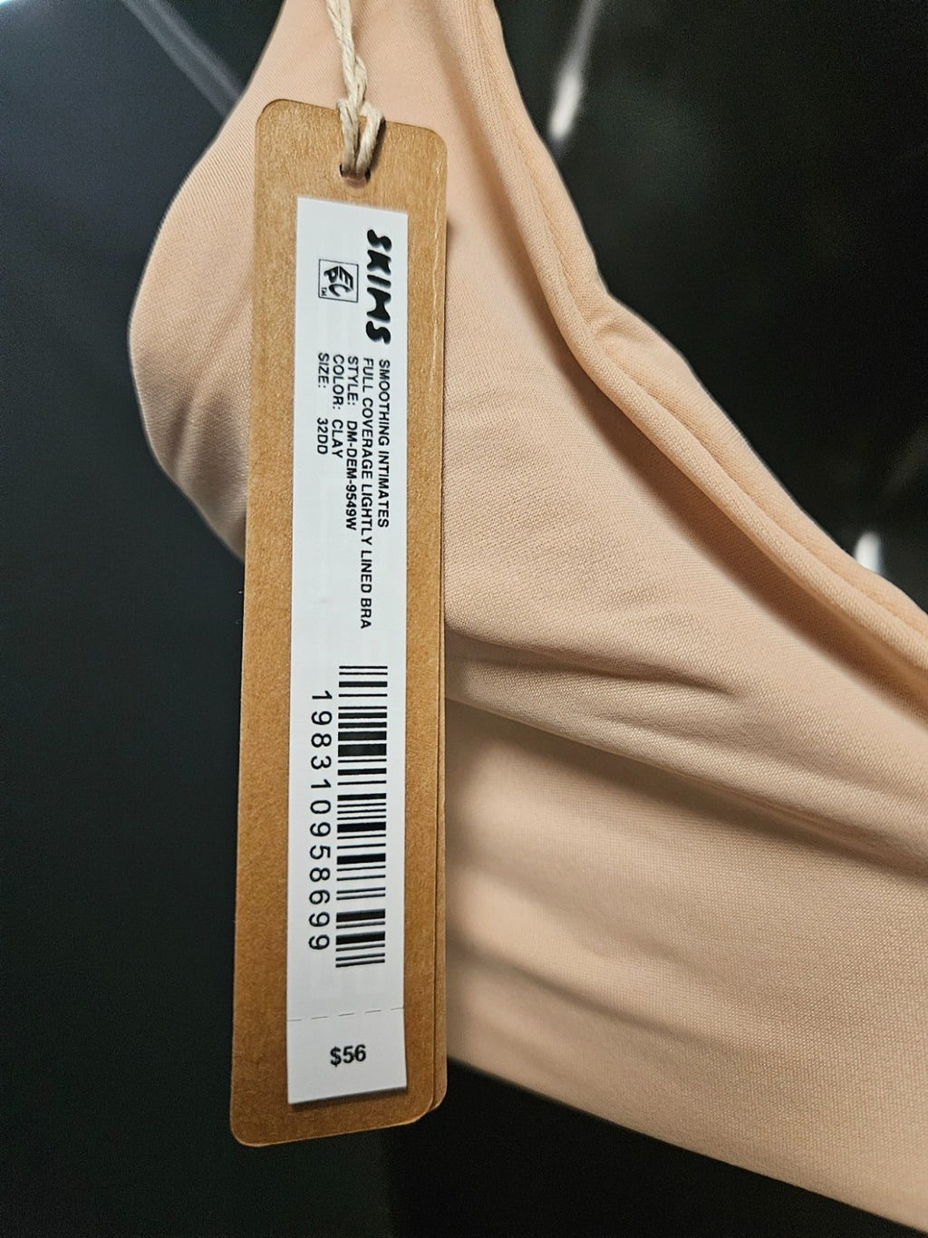 SKIMS SMOOTHING INTIMATES FULL COVER LIGHT LINED BRA CLAY 32DD NWT