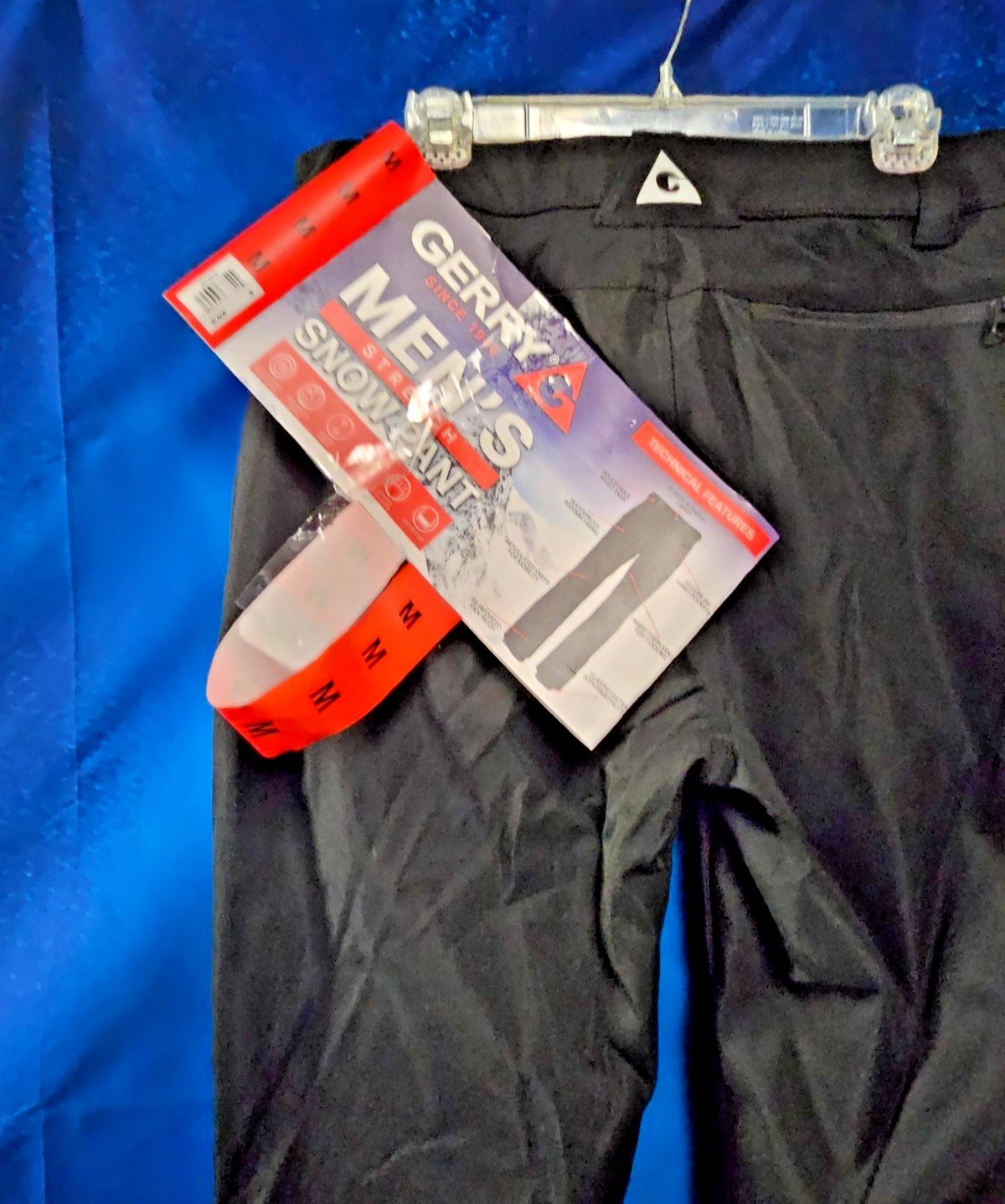 MEN S SIZE M WATER RESISTANT FLEECE LINED SNO PANTS BLACK
