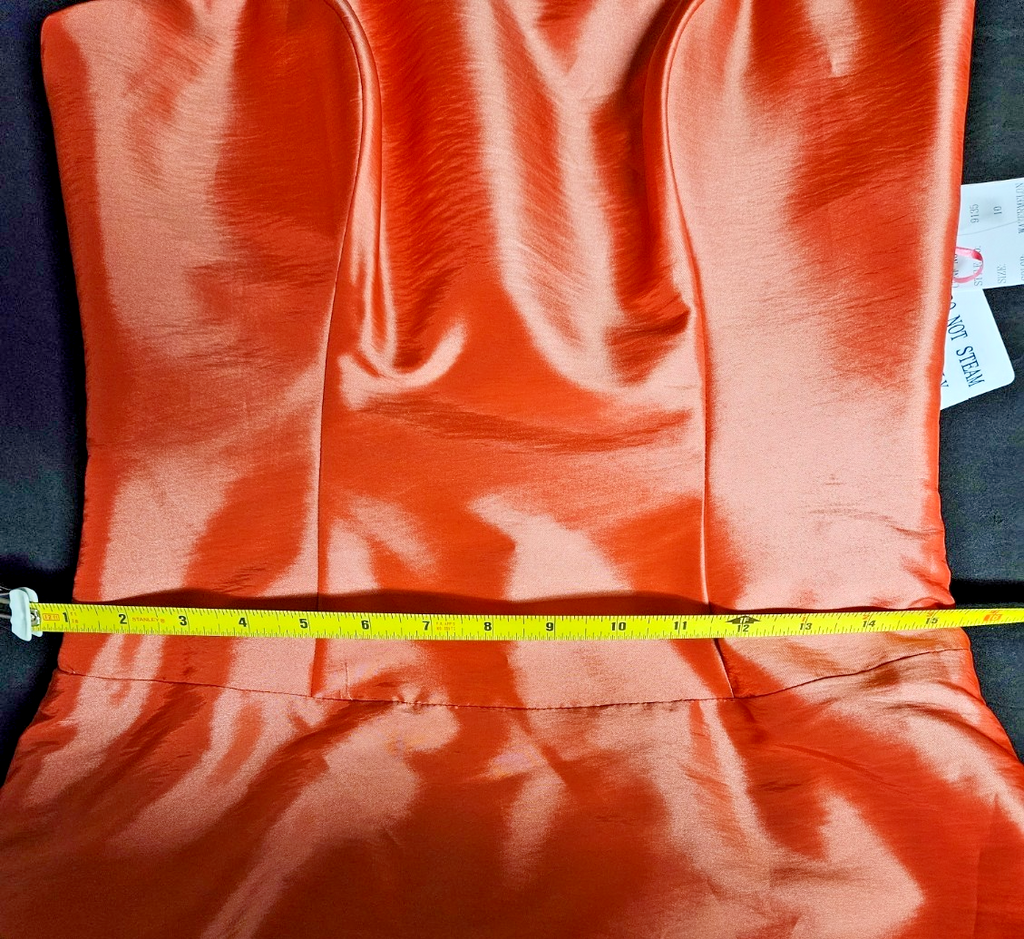 WOMEN'S DAVINCI SIZE 10 WATERMELON FORMAL PROM COCKTAIL GOWN NWT REMOVABLE STRAP