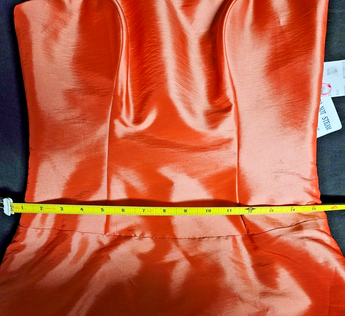 WOMEN'S DAVINCI SIZE 10 WATERMELON FORMAL PROM COCKTAIL GOWN NWT REMOVABLE STRAP