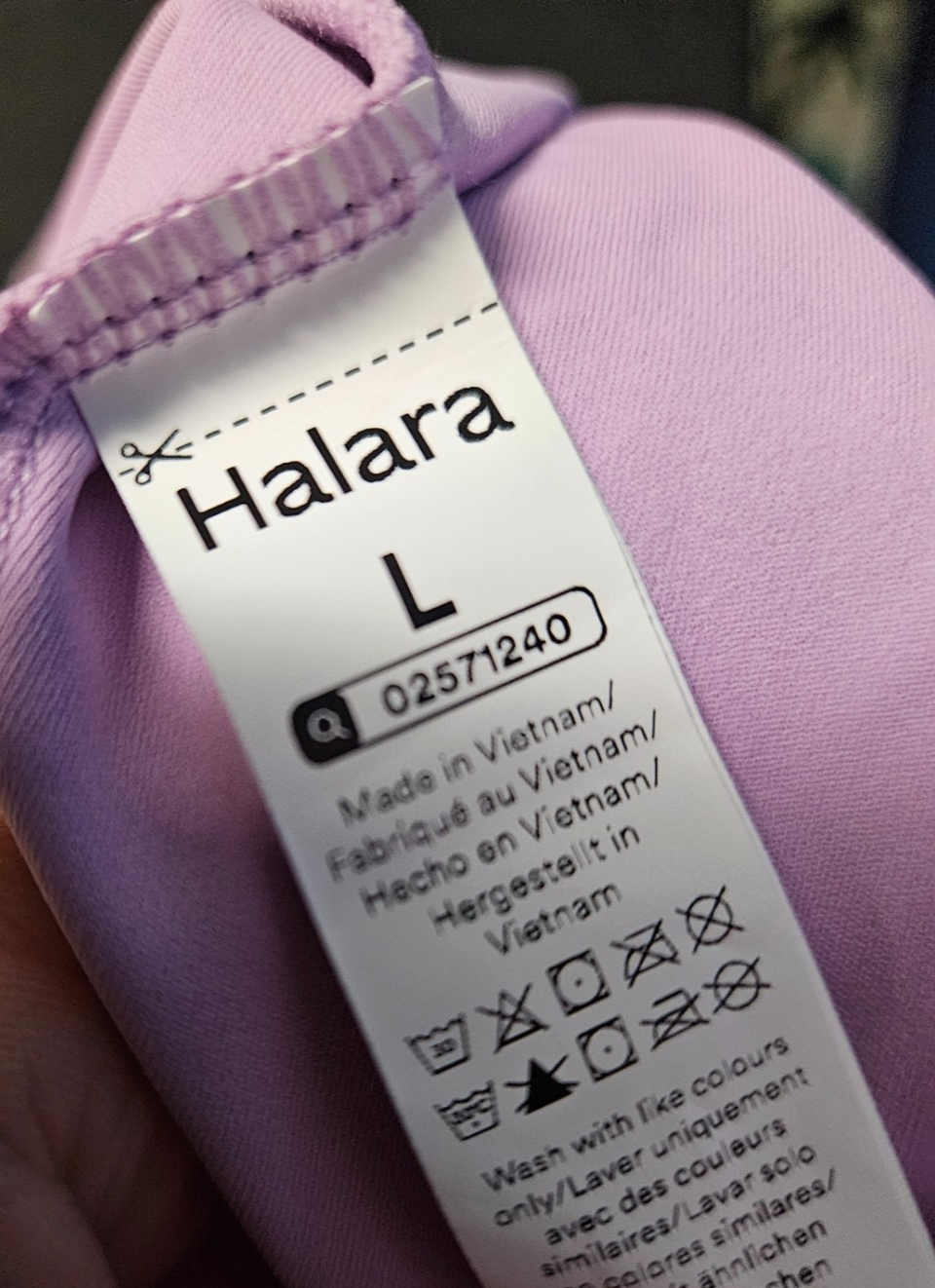 WOMEN'S SIZE LARGE HALARA RACERBACK SUN DRESS LAVENDER