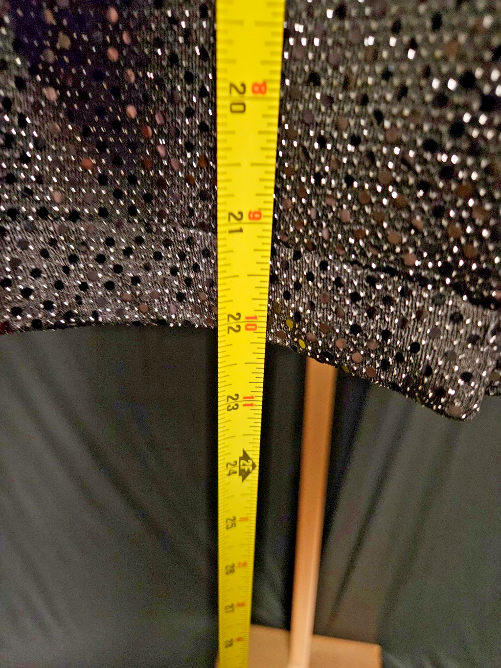 IDEM DITTO SZ L BLACK SEQUINED COAT DRESS/COCKTAIL DRESS