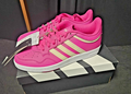 WOMEN'S ADIDAS HOOPS 4.0 JR6713 BASKETBALL TENNERS PINK/BEIGE STRIPE SIZE 7 NIB