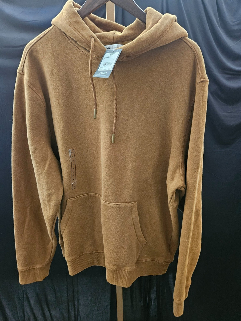MEN'S DSG ACTIVE SZ XL ACTIVE HOODIE CARMEL BROWN NWT