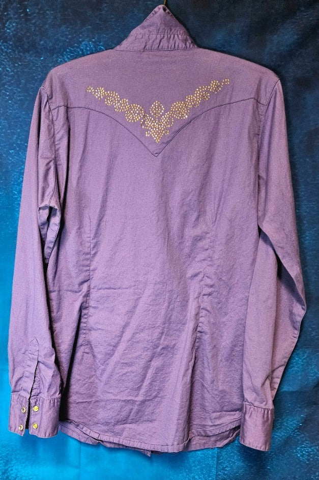WRANGLER WOMEN'S SNAP UP WESTERN SHIRT SIZE LARGE IN GREAT CONDITION