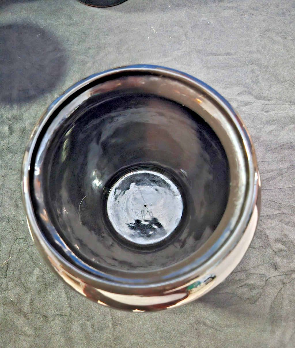 VINTAGE HANDMADE NATIVE AMERICAN SAN JUAN PUEBLO BLACK POTTERY BY MARIA ADELICIA