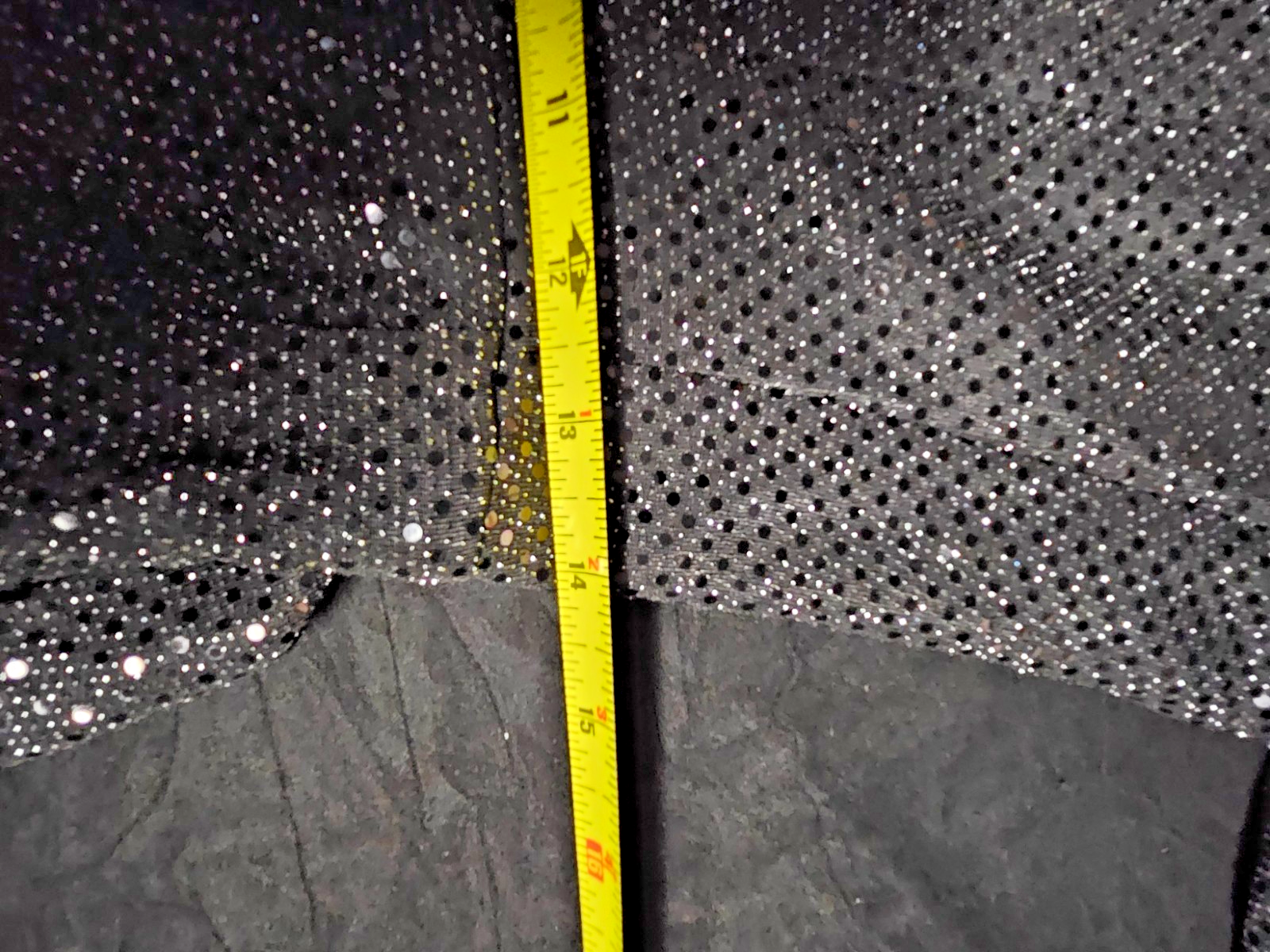 IDEM DITTO SZ L BLACK SEQUINED COAT DRESS/COCKTAIL DRESS