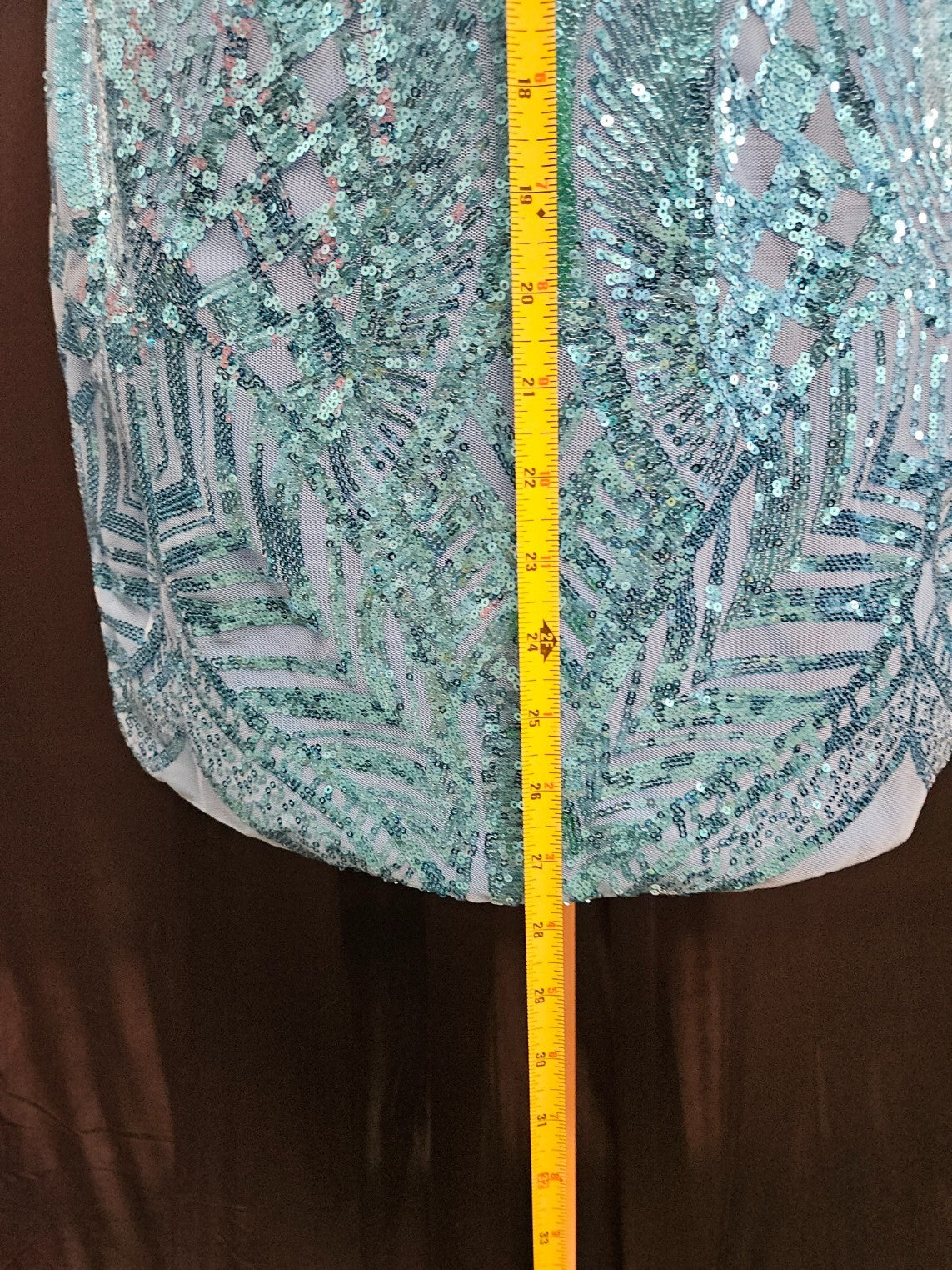 FAERIESTY SIZE SMALL BLUE SEQUINED FORMAL STRAPPY CORSET/ZIP MINI DRESS NWT