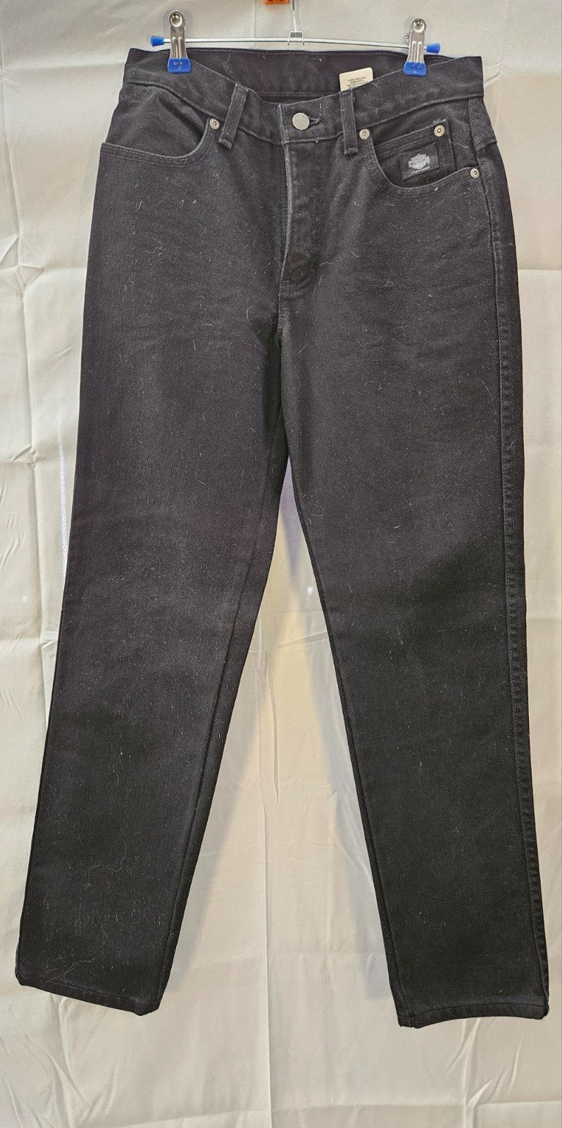 Women's Harley Davidson Straight legged Black Jeans Size 4P