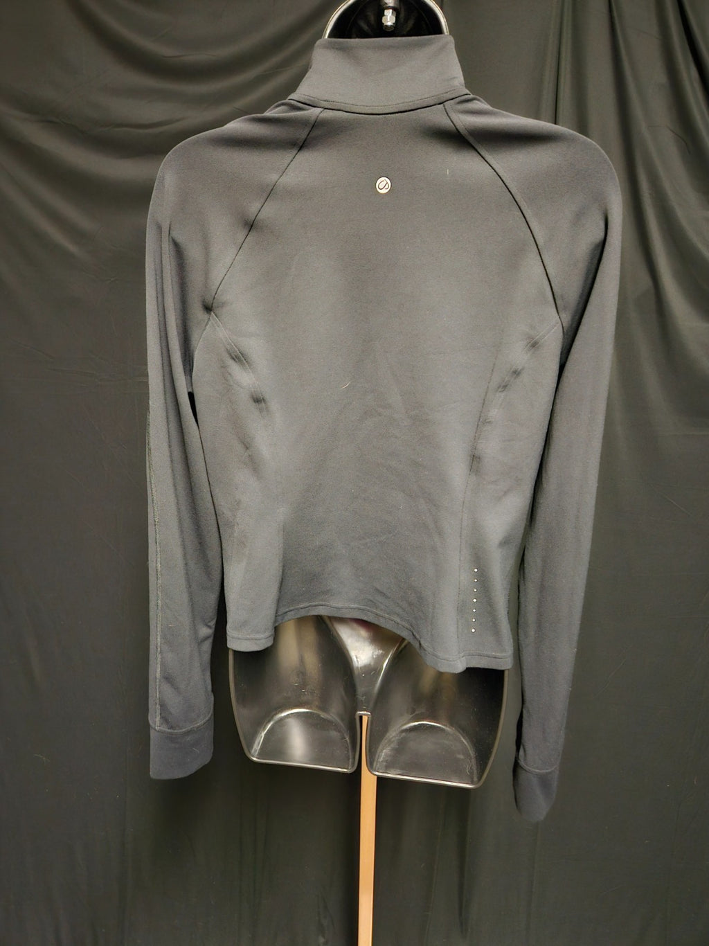 WOMEN'S CRZY YOGA BLACK ZIP UP SIZE MEDIUM
