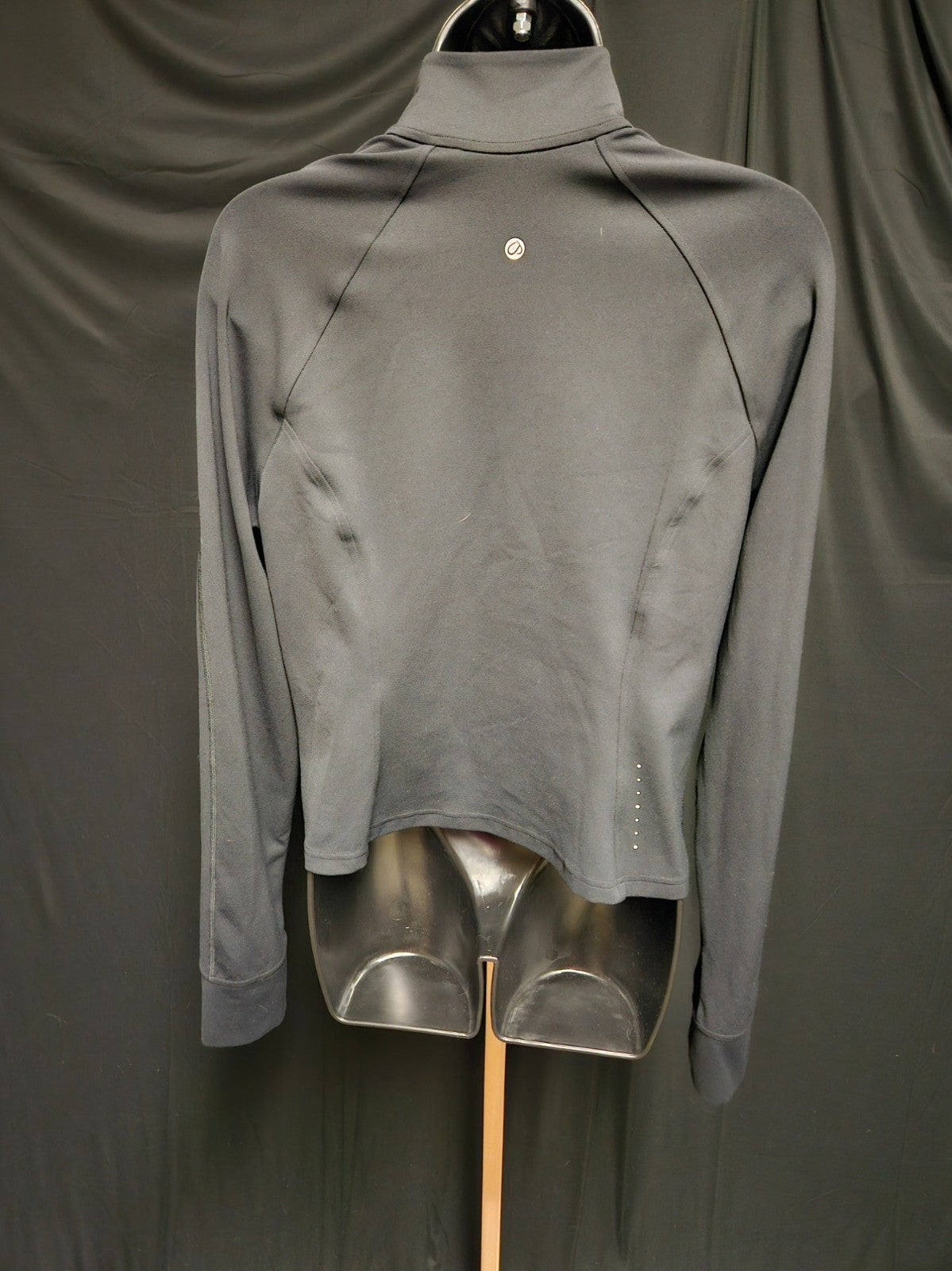 WOMEN'S CRZY YOGA BLACK ZIP UP SIZE MEDIUM
