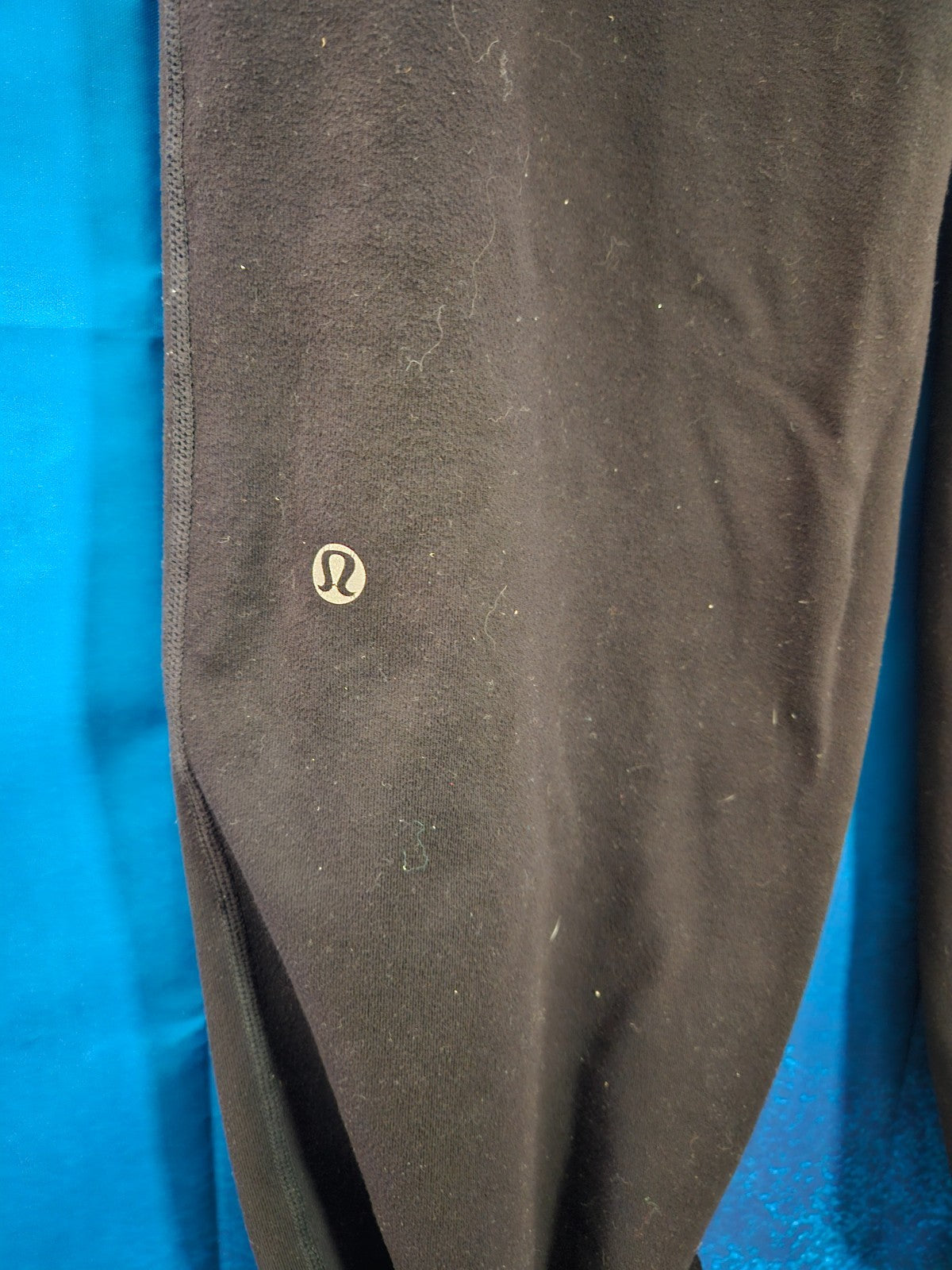 LULULEMON WIDE LEG JOGGERS ELASTIC AT ANKLES SIZE 6 BLACK