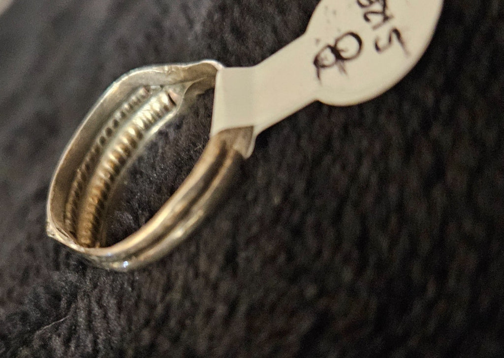 NATIVE AMERICAN MADE DOUBLE COIL RING 12K GOLD FILL OVER STERLING SILVER SIZE 8