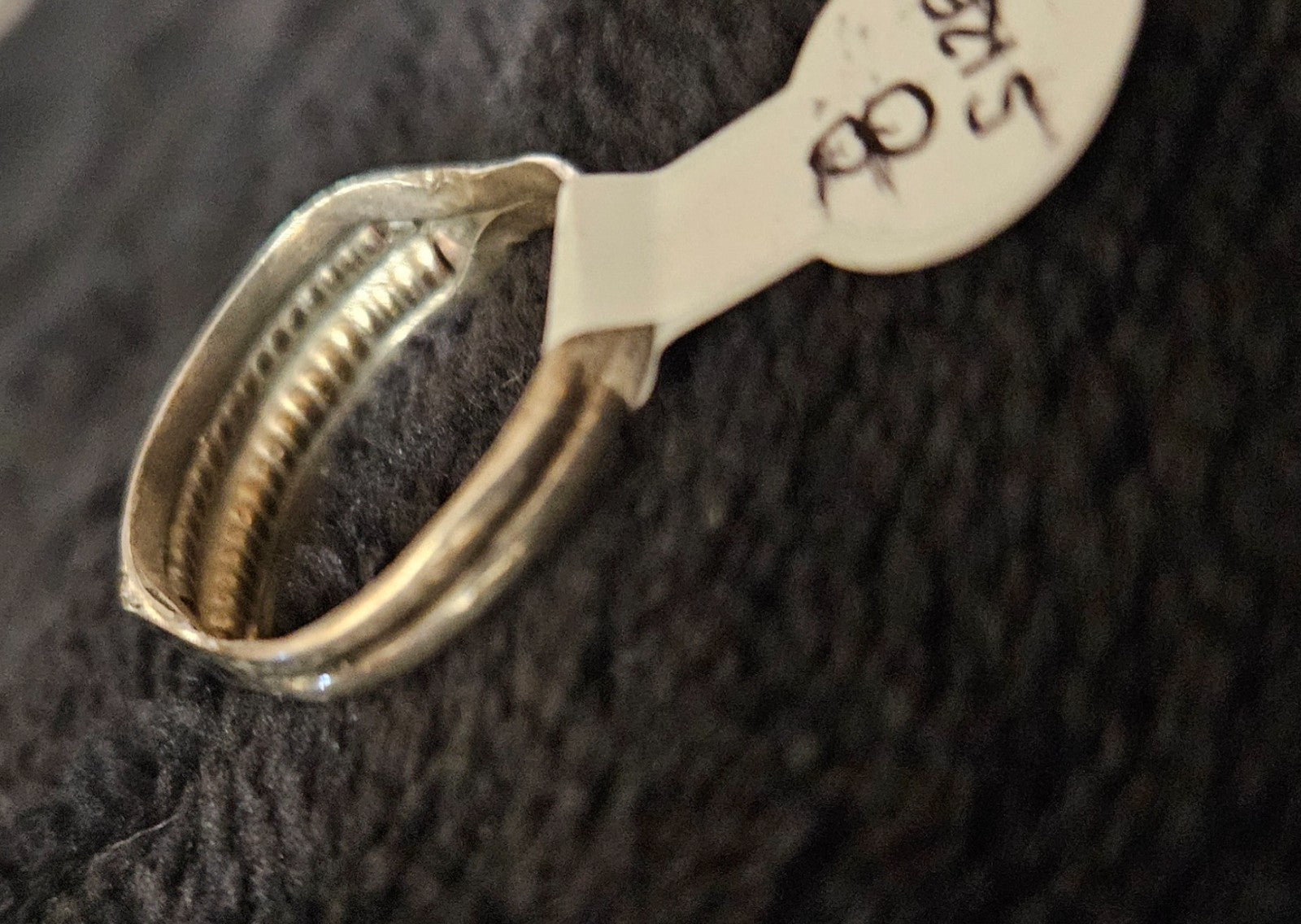 NATIVE AMERICAN MADE DOUBLE COIL RING 12K GOLD FILL OVER STERLING SILVER SIZE 8