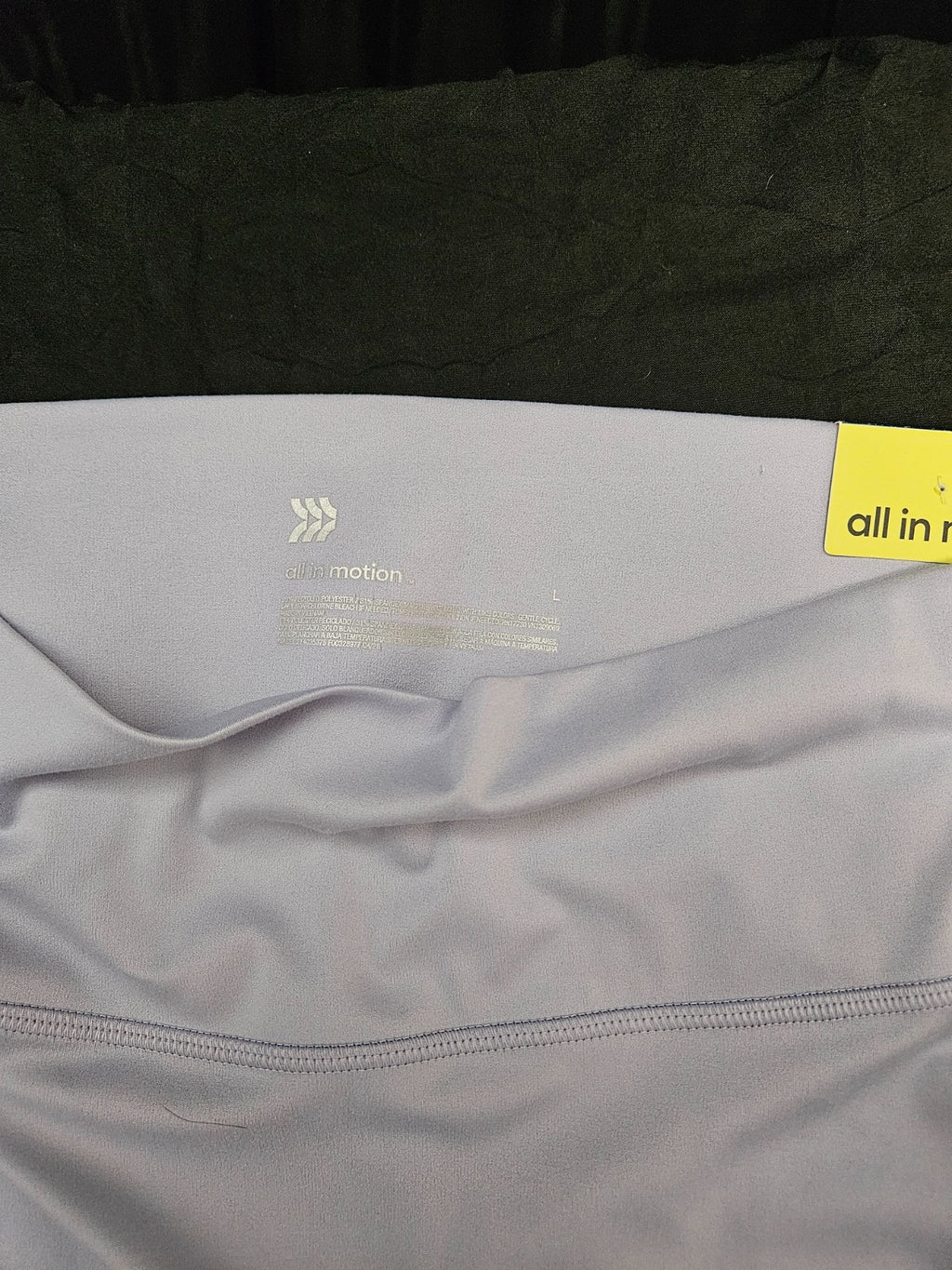 ALL IN MOTION WOMEN'S SIZE LARGE LT LAVENDAR PERFORMANCE LEGGING NWT