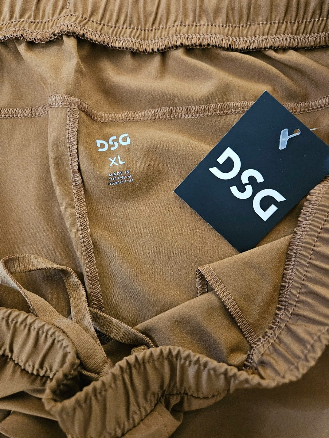 MEN'S DSG AGILITY CINCH PANT CARMEL BROWN SZ XL NWT