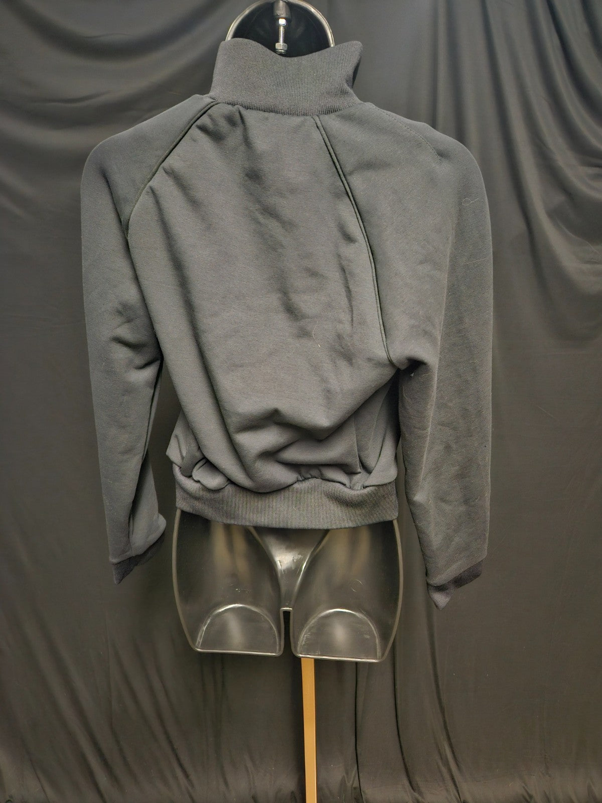 SKIMS/NIKE BLACK MATTE TRICOT  CROP JACKET XS NWOT