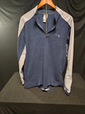 THE NORTH FACE MEN'S SIZE LARGE  1/4 ZIP PULLOVER GRAY/BLUE