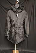 FREE COUNTRY WOMEN'S SIZE L ARCTIC ANORAK LONG BLACK JACKET/PARKA NWT