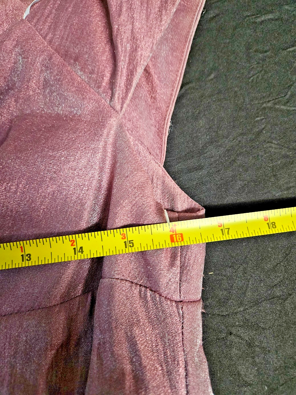 SIZE 10P SUZI CHIN FOR MAGGY BOUTIQUE PURPLE/METALLIC COCKTAIL ROUCHED DRESS